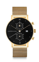 Montre Kapten & Son Chrono Gold Black Mesh - PRECIOVS