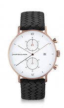 Montre Kapten & Son Chrono Black Woven Leather - PRECIOVS