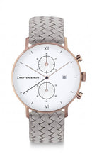 Montre Kapten & Son Chrono Grey Woven Leather - PRECIOVS