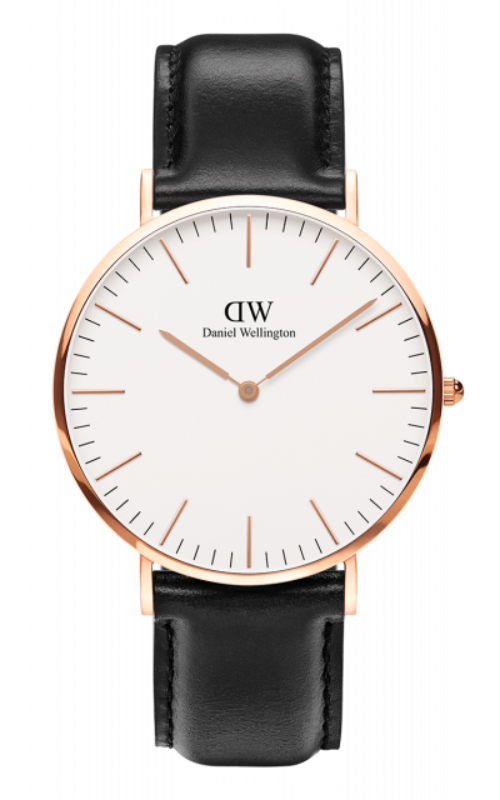 Montre Daniel Wellington Sheffield 40mm Rose Gold/Noir - PRECIOVS