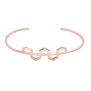 Bracelet Manchette CLUSE Essentielle Rose Gold Hexagons Pattern CLJ10004 - PRECIOVS