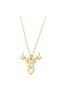 Collier PRECIOVS Essentials avec pendentif origami cerf doré jaune - PRECIOVS