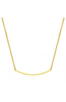 Collier PRECIOVS Essentials avec tube plat doré jaune - PRECIOVS
