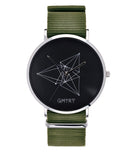 Montre GMTRY The Contour Series Dark Grey Vert (+2ème bracelet au choix) - PRECIOVS