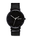 Montre GMTRY The Polygon Series Dark Grey Noir (+2ème bracelet au choix) - PRECIOVS