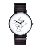 Montre GMTRY The Contour Series White Noir (+2ème bracelet au choix) - PRECIOVS