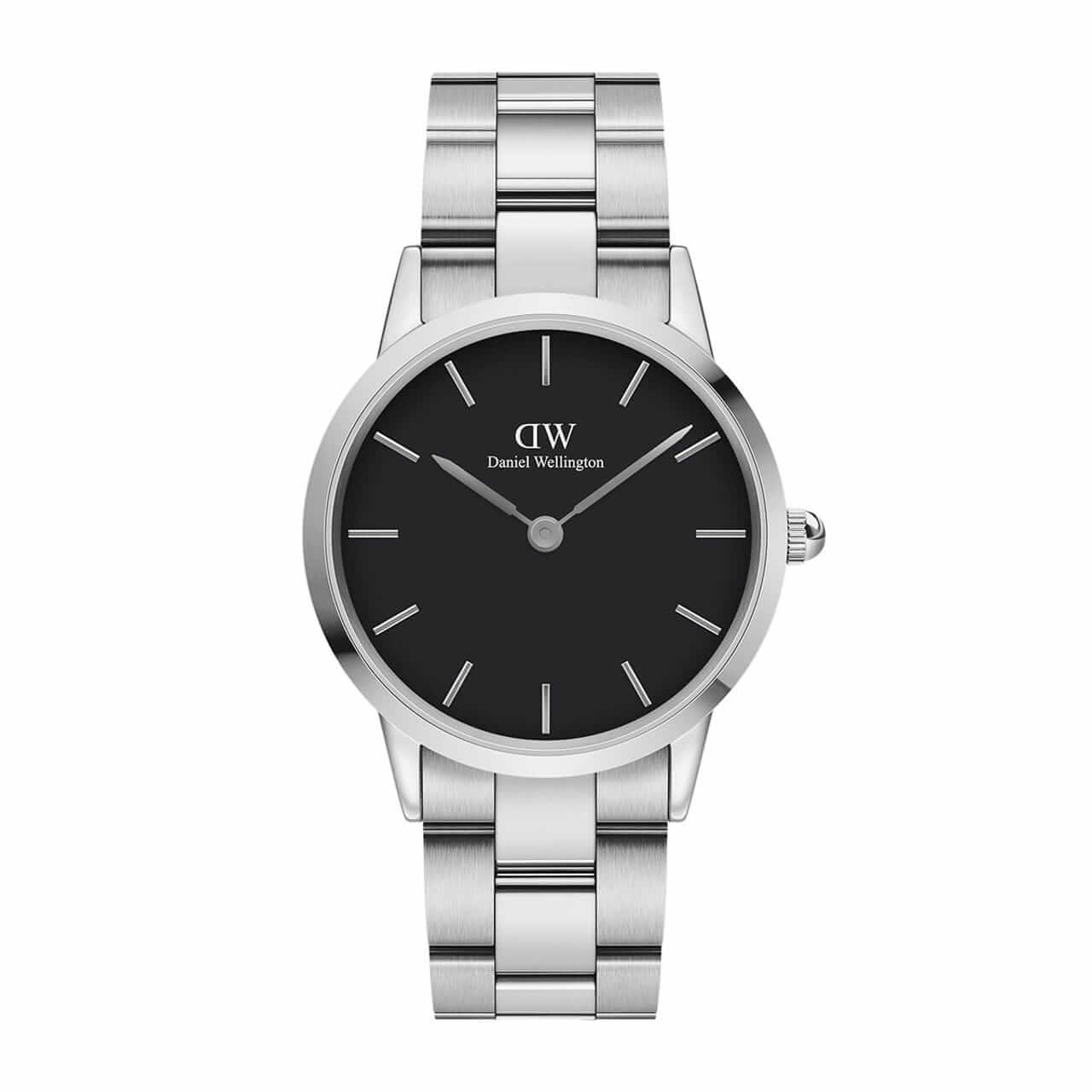 Montre Daniel Wellington Iconic Link Black Argent 36mm - PRECIOVS
