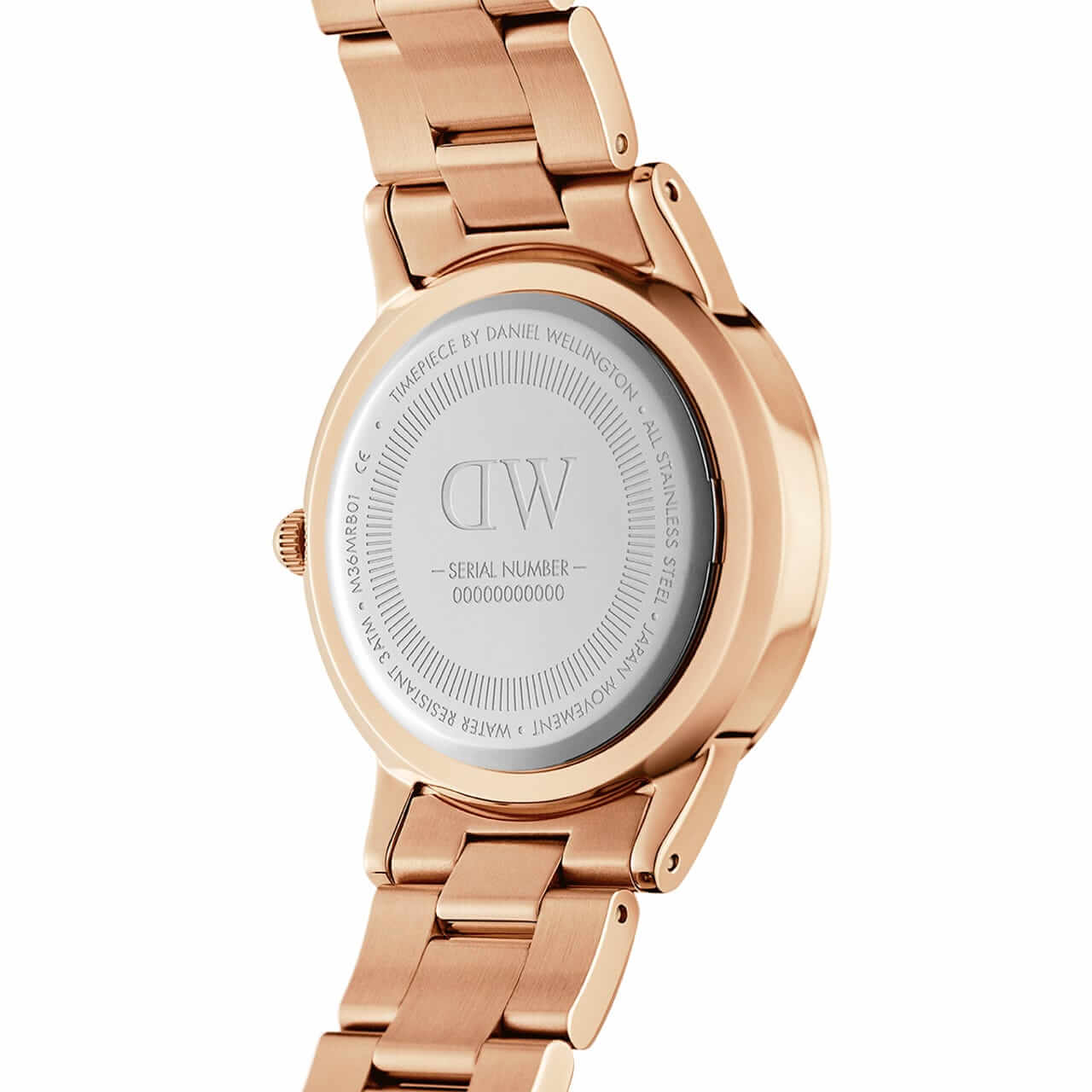 Montre Daniel Wellington Iconic Link Black Rose Gold 32mm - PRECIOVS