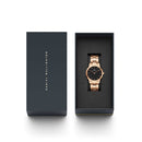 Montre Daniel Wellington Iconic Link Black Rose Gold 32mm - PRECIOVS