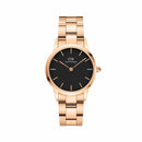 Montre Daniel Wellington Iconic Link Black Rose Gold 28mm - PRECIOVS