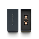 Montre Daniel Wellington Iconic Link Black Rose Gold 28mm - PRECIOVS