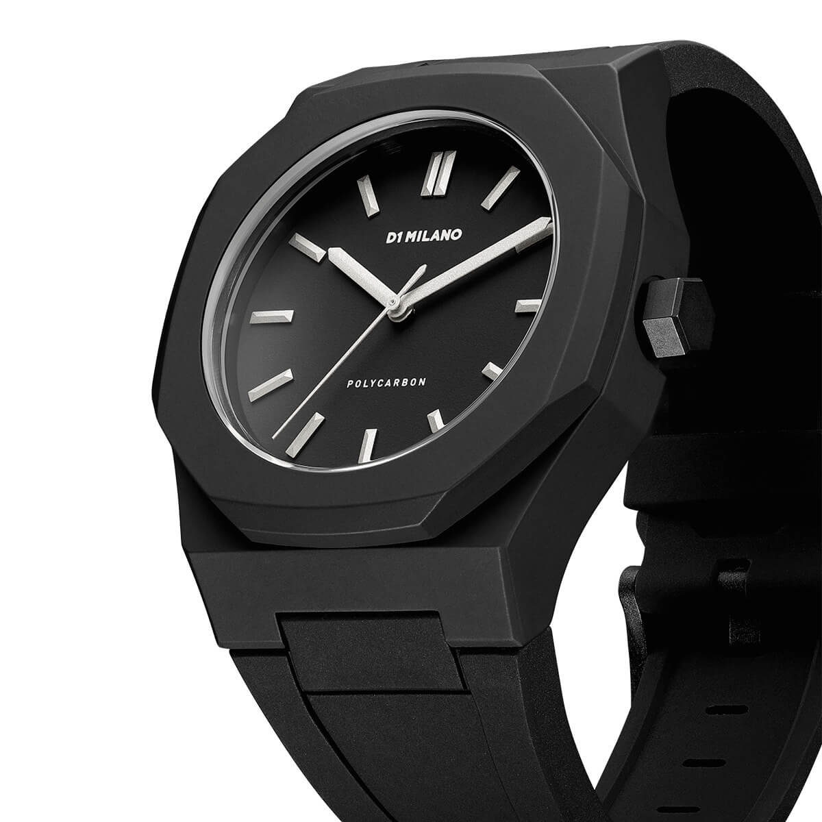 Montre D1 MILANO Polycarbon avec détails Argent PCRJ02 - PRECIOVS