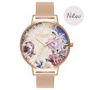 Montre Olivia Burton Glasshouse Rose Gold Mesh OB16EG86 - PRECIOVS