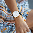 Montre Kapten & Son Chrono Gold Black Leather - PRECIOVS