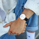 Montre Kapten & Son Chrono Gold Black Leather - PRECIOVS
