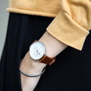 Montre Kapten & Son Chrono Silver Brown Leather - PRECIOVS