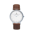 Montre Kapten & Son Silver Brown Leather - PRECIOVS