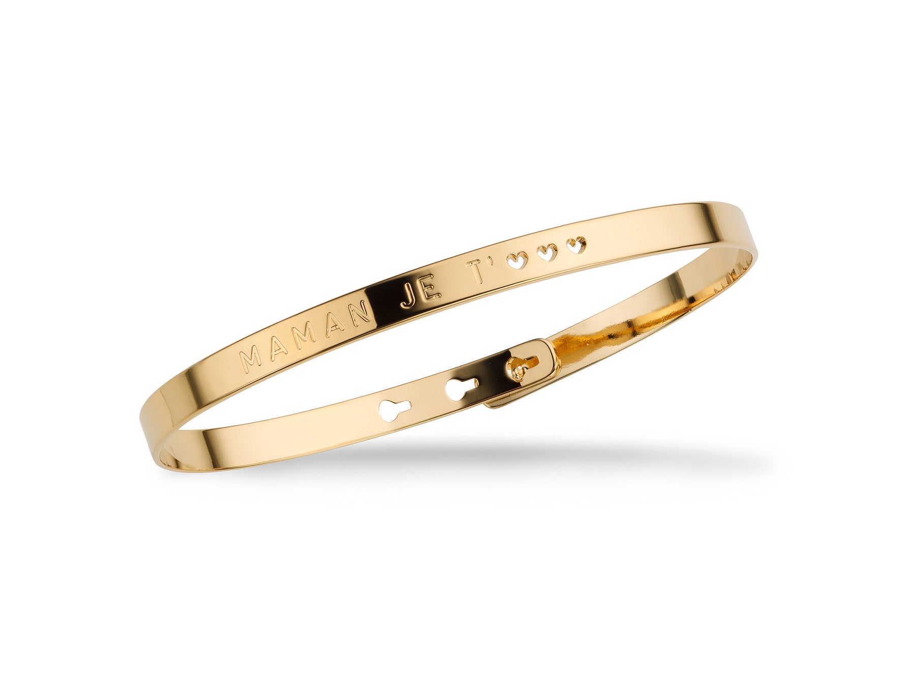 Bracelet Jonc MYA BAY Bay Line "MAMAN JE T'<3 <3 <3" JC-21.G - PRECIOVS