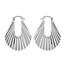 Boucles d'oreilles Rosefield The Raye Anneaux Sunray Silver J259 - PRECIOVS