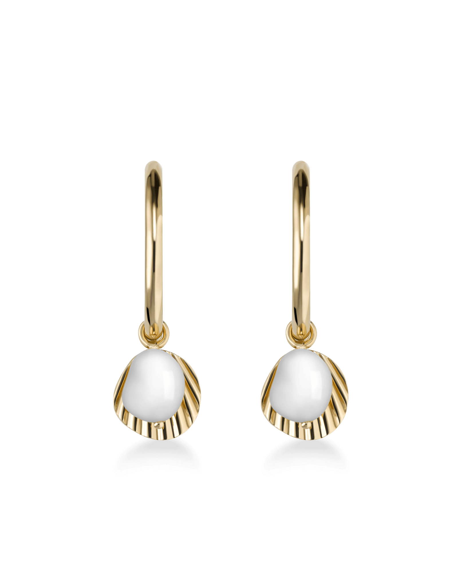 Boucles d'oreilles Rosefield The Amber Pendentifs Perles et Coquillages - PRECIOVS