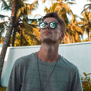 Lunettes de Soleil Kapten & Son Maui Matt Tortoise Blue Mirrored - PRECIOVS