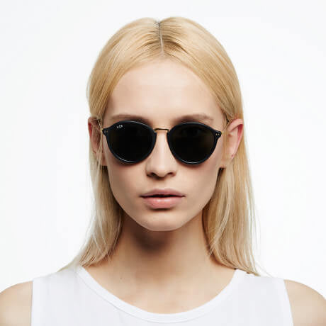 Lunettes de soleil Kapten & Son Maui Matt Black Blue Mirrored KS03-BKM-BMG - PRECIOVS