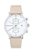Montre Kapten & Son Chrono Silver Sandstone Leather - PRECIOVS