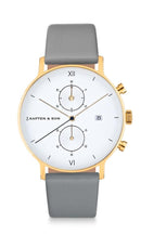 Montre Kapten & Son Chrono Gold Ash Grey Leather - PRECIOVS