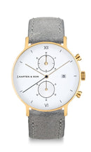 Montre Kapten & Son Chrono Gold Grey Vintage Leather - PRECIOVS