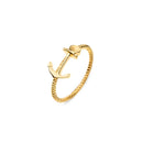 Bague Paul Hewitt Anchor Rope IP Or - PRECIOVS