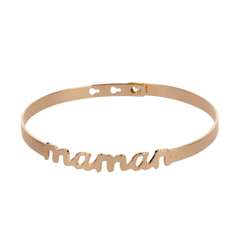 Bracelet Jonc MYA BAY "Maman" script JC-60 P - PRECIOVS