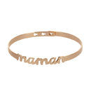 Bracelet Jonc MYA BAY "Maman" script JC-60 P - PRECIOVS