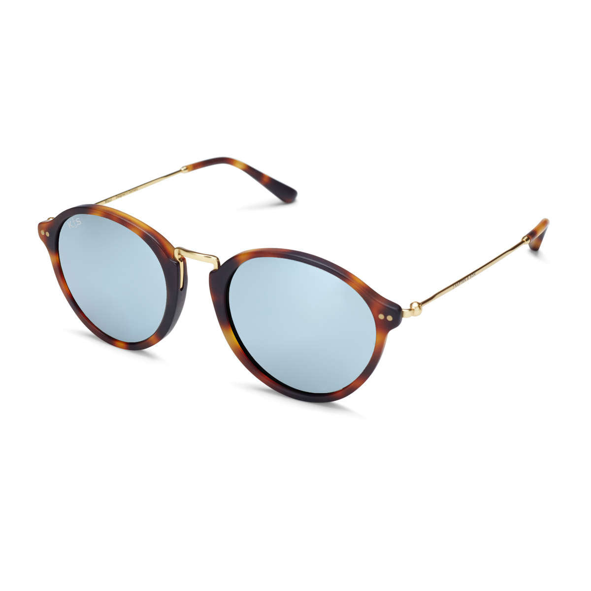 Lunettes de Soleil Kapten & Son Maui Matt Tortoise Blue Mirrored - PRECIOVS