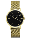 Montre Rosefield The MERCER Black Mesh Gold MBG-M46 - PRECIOVS