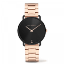 Montre Paul Hewitt Miss Ocean Line Black Sunray Bande Métallique Or Rosé - PRECIOVS