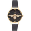Montre Olivia Burton Animal Motif Black & Gold OB16AM118 - PRECIOVS
