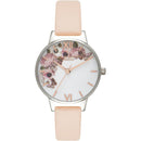 Montre Olivia Burton Signature Floral Rose Gold Silver & Nude Peach OB16EG75 - PRECIOVS