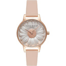 Montre Olivia Burton FLOWER SHOW 3D DAISY Rose Gold & Nude Peach OB16FS87 - PRECIOVS