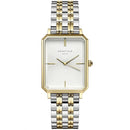 Montre Rosefield The Octagon Blanc Sunray Acier Duotone O48 - PRECIOVS