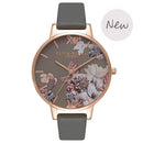 Montre Olivia Burton Marble Floral Dark Grey & Rose Gold OB16CS08 - PRECIOVS