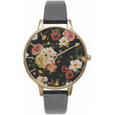 Montre Olivia Burton Winter Garden Gold & Black OB14WG01 - PRECIOVS