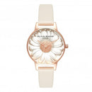 Montre Olivia Burton FLOWER SHOW 3D DAISY Rose Gold Vegan Nude OB16FS101 - PRECIOVS