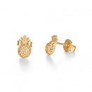 Boucles d'oreilles PRECIOVS Essentials Ananas doré jaune - PRECIOVS