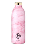 Bouteille réutilisable 24Bottles Clima Bottle Pink Marble 850ml - PRECIOVS