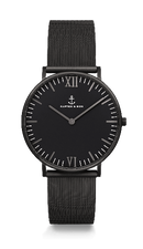 Montre Kapten & Son Black Midnight Mesh - PRECIOVS