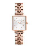 Montre Rosefield THE BOXY XS Blanc Sunray Rose Gold Q022 - PRECIOVS