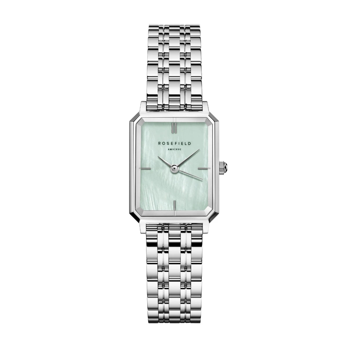 Montre Rosefield Octagon XS Mint Green Silver O72 - PRECIOVS