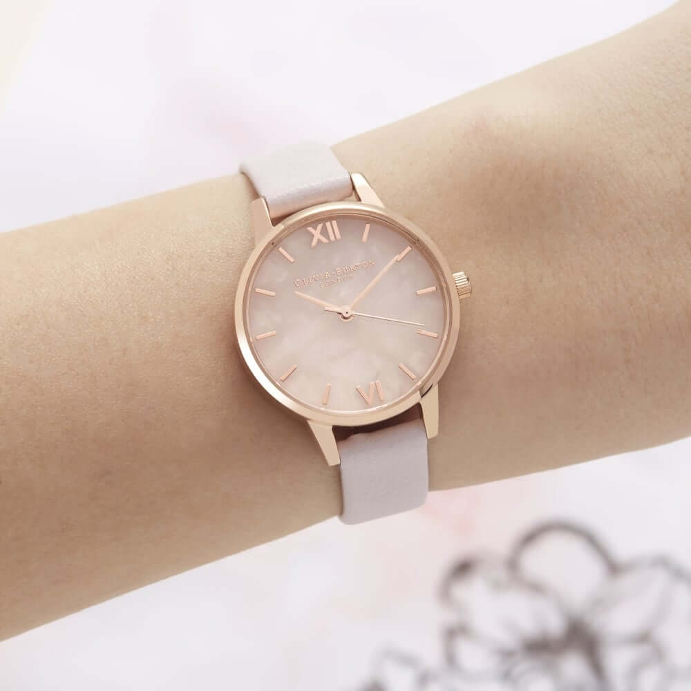 Montre Olivia Burton Semi Precious Blossom & Rose Gold OB16SP02 - PRECIOVS