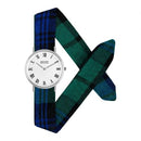 Montre RICH GONE BROKE Silver Marcel Blue Tartan - PRECIOVS