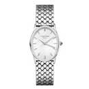 Montre Rosefield The Oval Blanc Acier Argenté OV03 - PRECIOVS